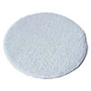 17" White Low Profile Wood Floor Buffing & Carpet Scrubbing Bonnet