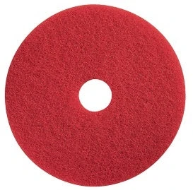19" Red Light Duty Floor Scrubbing Pads - Case Of 5 2 19" Red Light Duty Floor Scrubbing Pads - Case Of 5 - Image 2