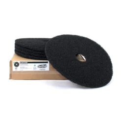 20" Black Floor Stripping Pads - Case Of 5 -Viper Shop 400120 black stripping pads case