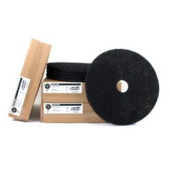 20" Black Floor Stripping Pads - Case Of 5 -Viper Shop 400120 black stripping pads family