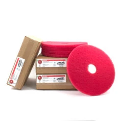 17" Red Floor Buffing & Scrubbing Pads - Case Of 5 9 17" Red Floor Buffing & Scrubbing Pads - Case Of 5 -Viper Shop 404417 red scrubbing pads family