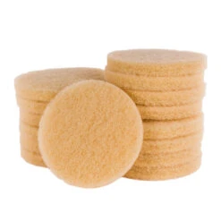7.75" Beige Carpet Scrubbing Pads For The Cimex CR48CM Encapsulation Machine - Case Of 15