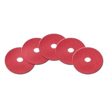 10" Red Floor Scrubbing Pads - Case Of 5 1 10" Red Floor Scrubbing Pads - Case Of 5