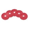 12" Red Floor Wax Buffing Pads - Case Of 5 -Viper Shop case of 12 inch red pads