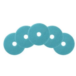 24" Luster Lite Blue UHS Propane Floor Burnishing Pads - Case Of 5