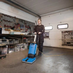 Clarke® MA10™ 12E Small Area Upright Floor Scrubber -Viper Shop clarke ma10 12e upright scrubber in use