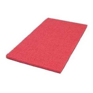 14" X 20" Red Rectangular Floor Buffing Pads - Case Of 5 2 14" X 20" Red Rectangular Floor Buffing Pads - Case Of 5 - Image 2