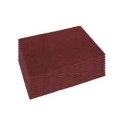 14" X 28" Eco-Prep Maroon Dry Floor Stripping Pads - Case Of 10