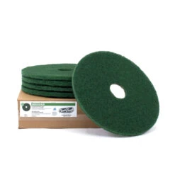 17" Green Heavy Duty Floor Scrubbing Pads - Case Of 5 -Viper Shop green scrubbing pads 5 case 6c2e2f12 4c03 4d77 a042 7e4b6cfa5854