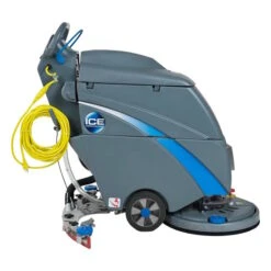 Ice I18C Cord Electric Walk Behind Automatic Floor Scrubber W/ Pad Driver - 9 Gallons -Viper Shop ice i18c floor scrubber side view