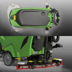 IPC Eagle CT51 Battery Powered 20" Walk Behind Floor Scrubber (Pad Driver / Brush & Battery Options) - 13 Gallons 7 IPC Eagle CT51 Battery Powered 20" Walk Behind Floor Scrubber (Pad Driver / Brush & Battery Options) - 13 Gallons -Viper Shop ipc eagle ct51 20 inch walk behind battery floor scrubber top view squeegee