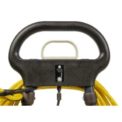 Powr-Flite® 'Multiwash' CRB Carpet & Floor Scrubber (2 - 14" Cylindrical Brushes) - 1 Gallon -Viper Shop powr flite pfmw14 multiwash 14 floor scrubber handle view