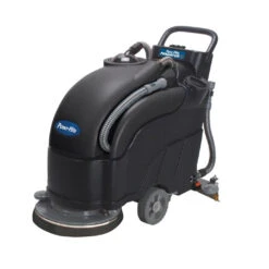 Powr-Flite® Predator 20" Battery Powered Walk Behind Auto Scrubber - 11 Gallons -Viper Shop powr flite predator 20 battery walk behind scrubber left 1