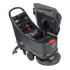 Viper AS5160T™ Walk Behind 20" Floor Scrubber W/ Traction Drive - 16 Gallons -Viper Shop viper as5160 auto scrubber recovery tank open 3