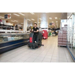Viper AS710R™ 28" Rider Floor Scrubber - 32 Gallons -Viper Shop viper as710r ride on floor scrubber in a supermarket