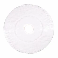 20" Microfiber Floor Burnishing Bonnet Pads - Case Of 2 -Viper Shop white microfiber pad front