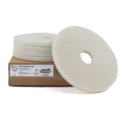 24" White Propane Burnisher Floor Polishing Pads - Case Of 5 -Viper Shop white polishing pads 5 case 36250b03 f13a 4838 b4ea 88d16c2fde68